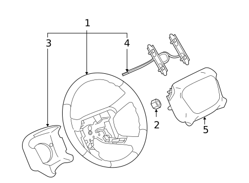 Steering Wheel & Trim for 2006 Chevrolet Suburban 2500 #1