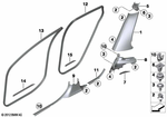 51479136011 - Vehicle Trim: Cover, Column C, Bottom Left for BMW Image