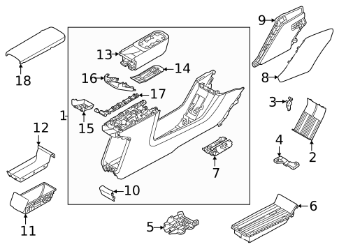 Console for 2025 Volvo EX30 #0