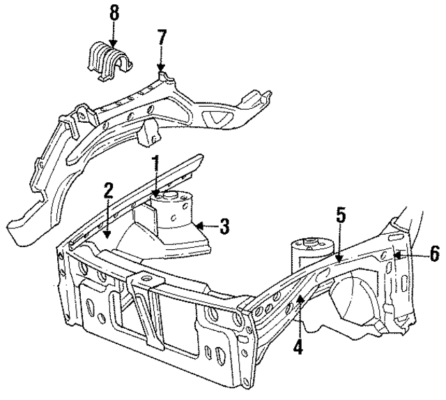 5256062 - Body: Shock Tower for Mopar Image