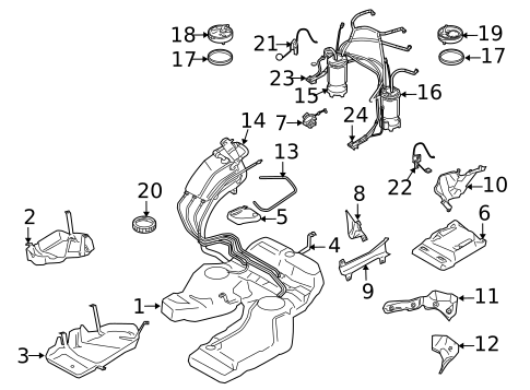 Fuel System Components for 2010 Porsche Cayenne #0
