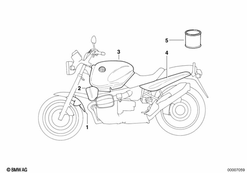 Painted Parts for 2001 BMW-Motorrad R 1100 R #0