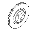 C2D61076 - : Rotor for Jaguar: XF, XFR, XFR-S, XJ, XJR, XJR575, XK, XKR, XKR-S Image