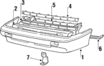 8651021061 - Body: Bumper Cover for Hyundai: Excel Image