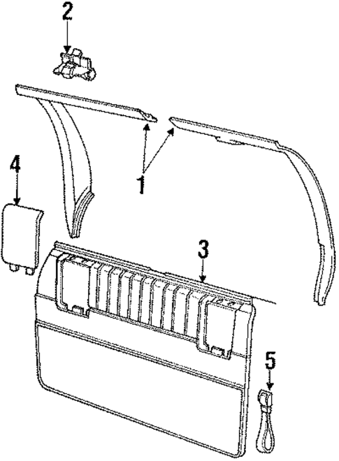 Interior Trim for 1992 Oldsmobile Silhouette #3