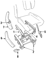 4720763 - Body: Track Assembly for Jeep: Grand Cherokee, Grand Wagoneer Image