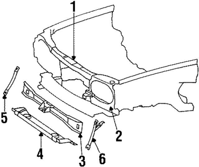 1236200572 - Cooling System: Side Extension for Mercedes-Benz Image