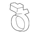 B50167C93 - Body: Drain Hose Clamp for Mazda Image