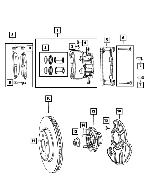 Front Brakes for 2017 Dodge Challenger #3