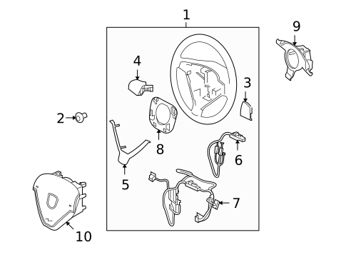 Steering Wheel & Trim for 2009 Porsche Cayman #1
