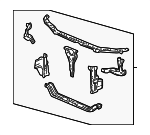 60400S3MA00ZZ - Body: Radiator Support for Acura Image