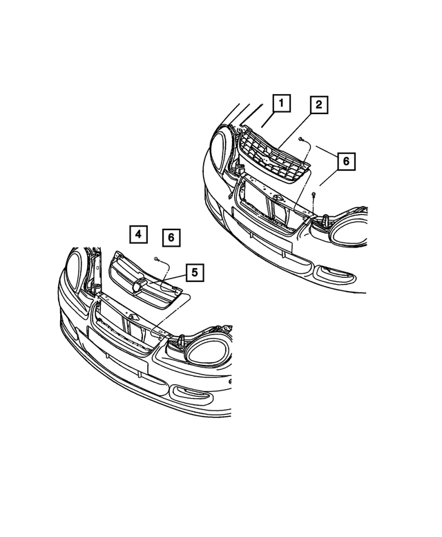5288805AB - : Radiator Grille for Mopar Image