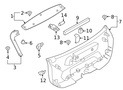 Interior Trim for 2014 BMW X1 #0