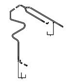 4F0955953B - Body: Washer Hose for Audi: A6, A6 Quattro, S6 Image