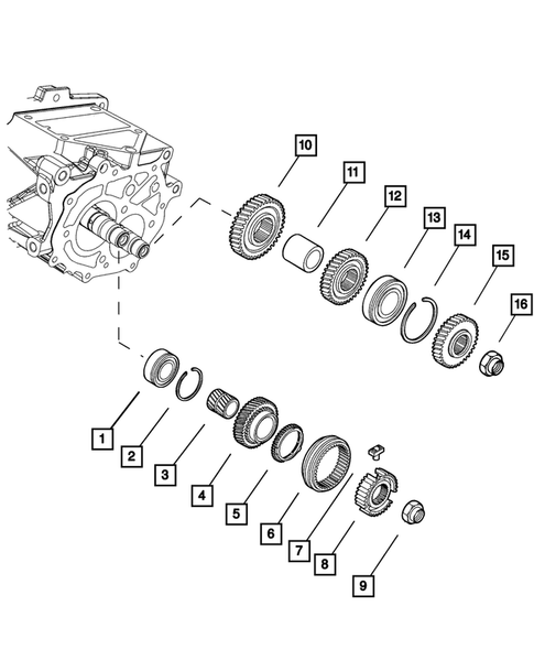 Gear Train for 2015 Fiat 500 #0
