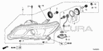 33110SLJJ01 - Electrical/Exhaust/Heater/Fuel: SCREW, TAPPING (5X16) for Acura Image