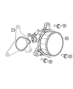 6509659AA - Brakes: Pan Head Screw for Dodge: Dart | Fiat: 124 Spider, 500, 500L, 500X | Jeep: Renegade Image