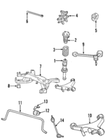 1W6Z5486AA - Suspension: Bracket for FORD Image