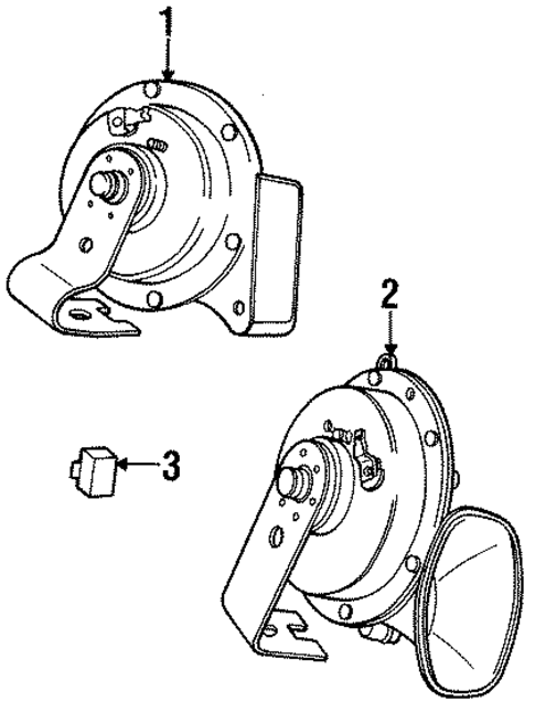 Horn for 1998 Chrysler Sebring #0