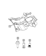 68375444AC - Frame, Bumper and Fascia: Front Skid Plate for Mopar Image