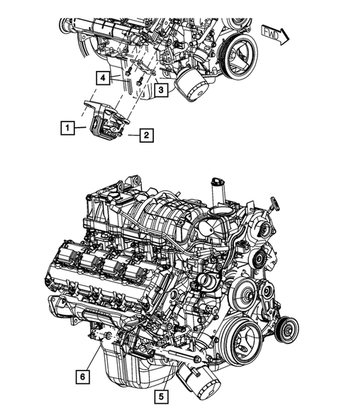 Engine Mounting for 2017 Ram 3500 #8