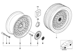 36131093549 - : Support F Hub Cap Wrench for BMW Image