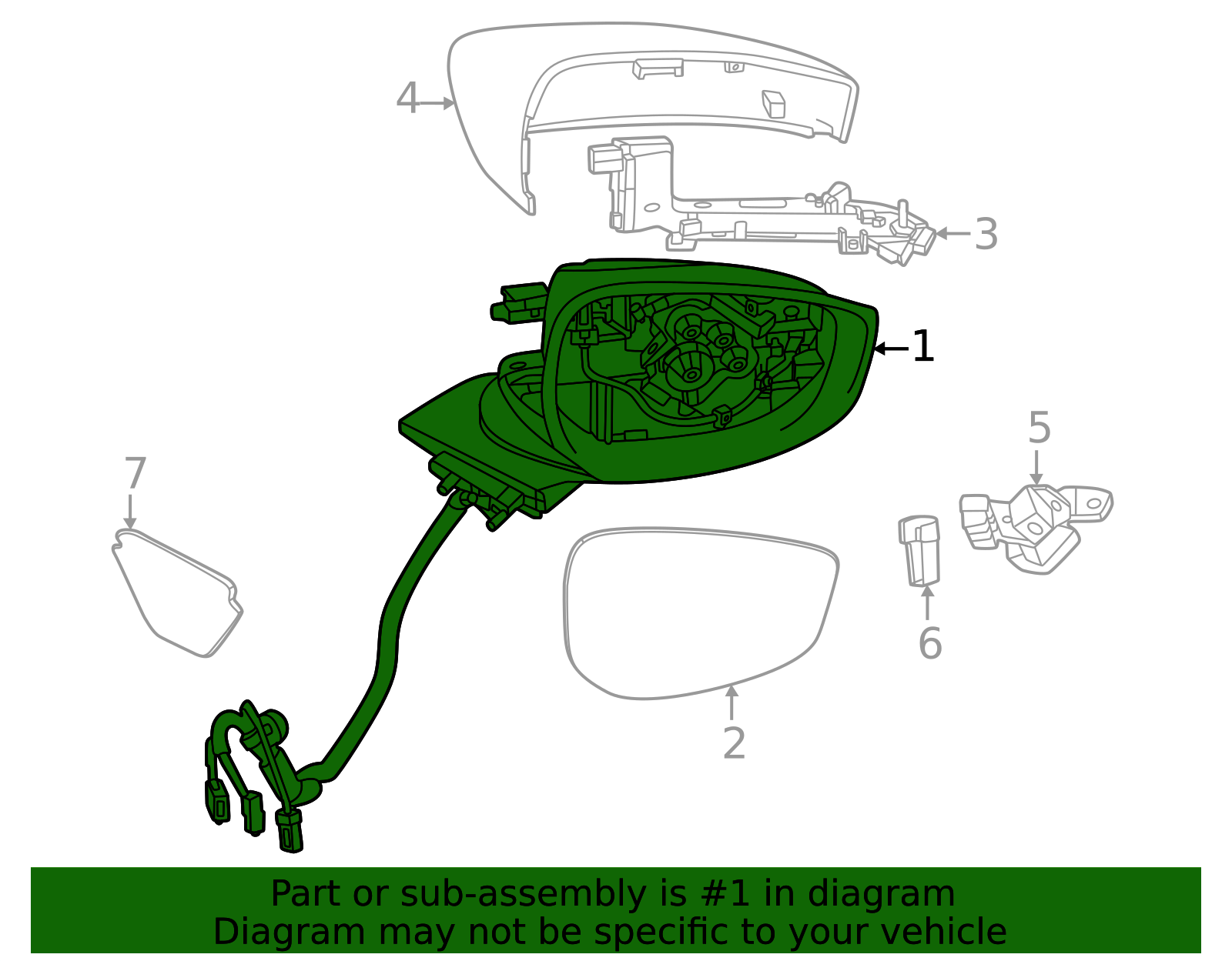 2025 Mazda CX-70 Body(L) Door Mirror KETT-69-181C | OEM Parts Online