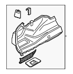 51477942875 - Body: Trunk Side Trim for BMW: 530i, 530i xDrive, 540d xDrive, 540i, 540i xDrive, M5, M550i xDrive Image