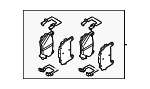 58101T6A30 - Brakes: Brake Pads for Hyundai Image