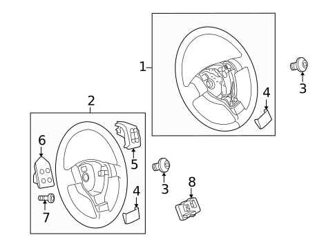 Steering Wheel & Trim for 2013 Volkswagen Tiguan #1