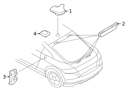 Antenna & Radio for 2021 Audi TTS Quattro #1