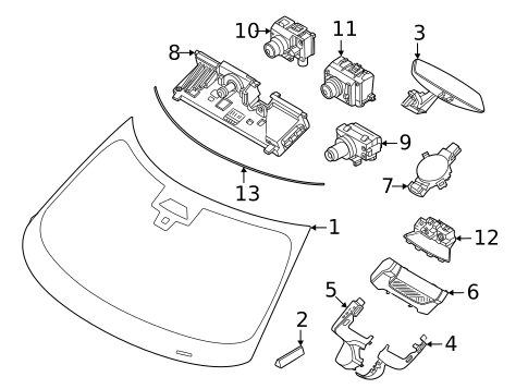 Glass - Windshield for 2026 Mini Countryman #0