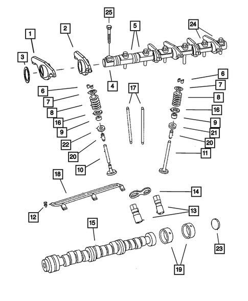 Camshaft and Valve for 2009 Chrysler Town & Country #0