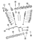 6506522AA - 3.8L Gas; Engine: Header Point Reduced Body Bolt, Mounting for Mopar Image