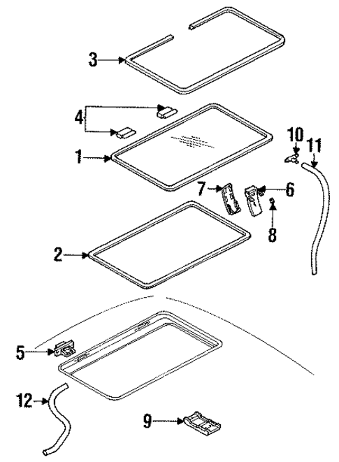 Sunroof for 1993 Chevrolet Lumina APV #0