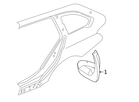 Exterior Trim - Quarter Panel for 2019 BMW 330i xDrive #1