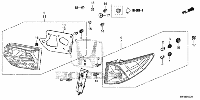 Taillight for 2021 Honda Odyssey #0