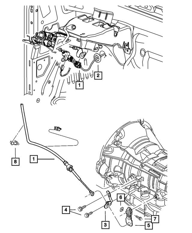 6511861AA - 68RFE; 6-Speed; Automatic Transmission: Nut for Mopar Image