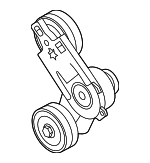 6M903133AA - Cooling System: Belt Tensioner for Audi: A6 Quattro, A7 Sportback, A8 Quattro, Q7, Q8, S6, S7 Sportback Image