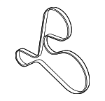 6M903137AN - Cooling System: Serpentine Belt for Audi: Q7, Q8, S6, S7 Sportback Image