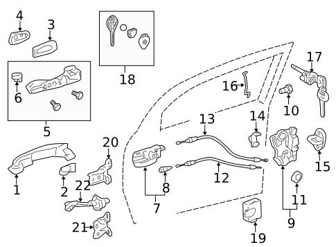 Keyless Entry Components for 2015 Scion tC #0