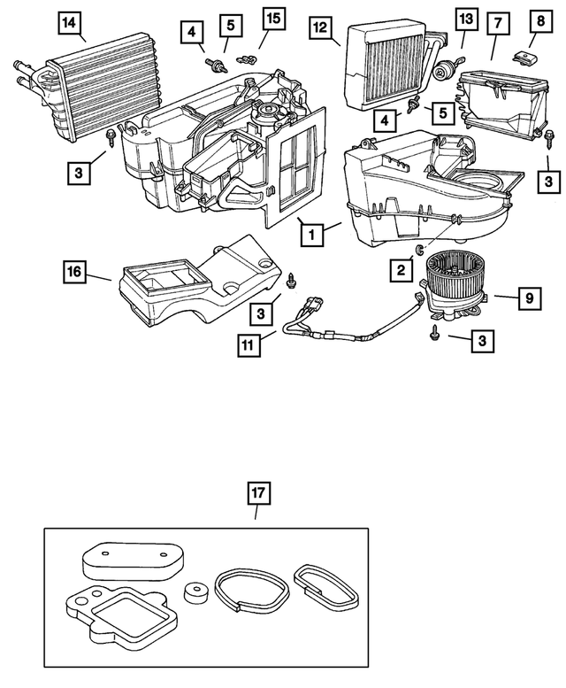 4734227 - Air Conditioning &amp; Heater: Hex Head Screw for Mopar Image
