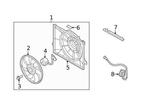 Cooling Fan for 2009 Hyundai Sonata #0