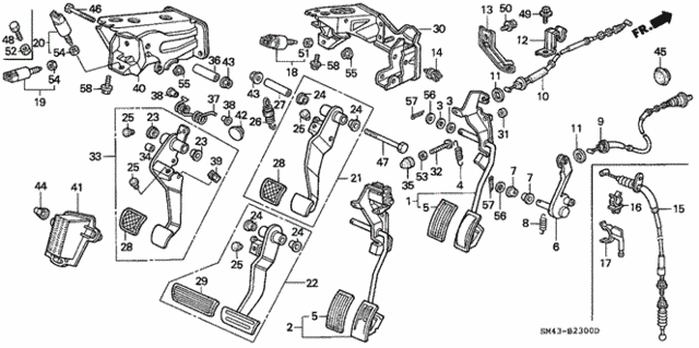 Pedal for 1993 Honda Accord #0