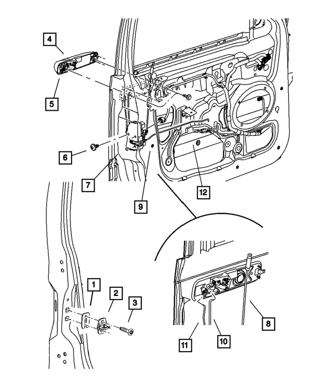 55075483 - Doors and Related Parts: Door Latch Striker Spacer for Mopar Image