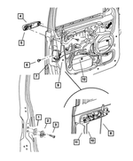 55075483 - Doors and Related Parts: Door Latch Striker Spacer for Mopar Image