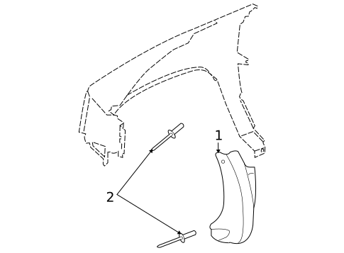 Exterior Trim - Fender for 2008 Mitsubishi Raider #0