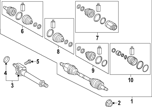 Drive Axles for 2022 Kia Telluride #0