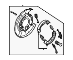 58250B1000 - Brakes: Parking Brake for Hyundai Image