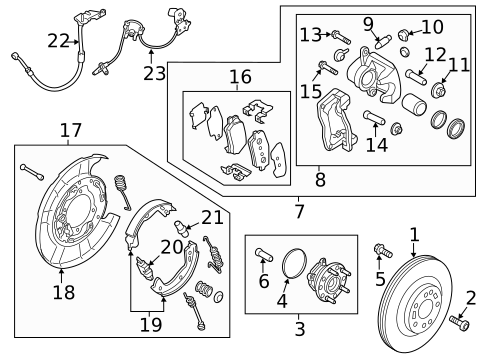 Rear Brakes for 2015 Hyundai Genesis #0